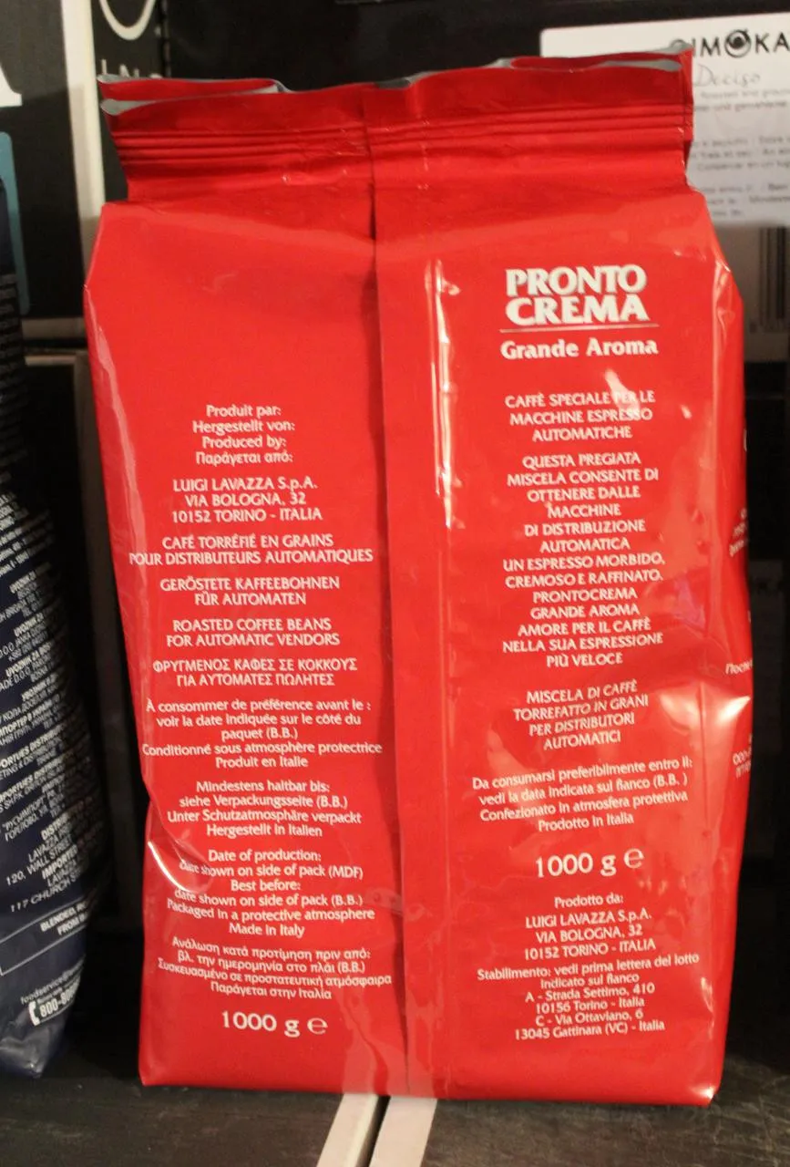 Кофе Lavazza Pronto Crema Grande Aroma в зернах , 1 кг#2