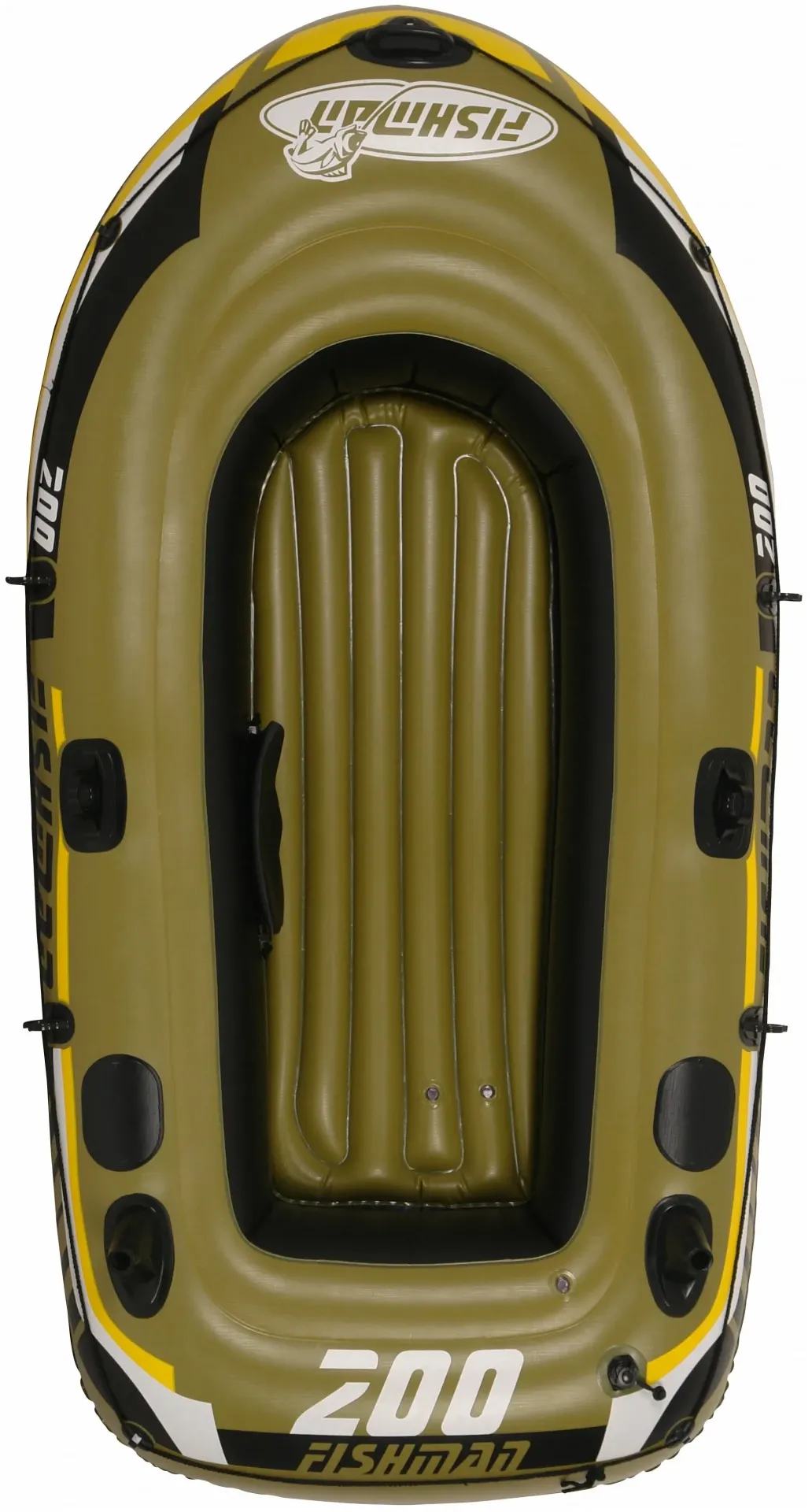 Надувная лодка Jilong Fishman 200 Set с вёслами темно-зеленый + в подарок Телефон Novey 107#2