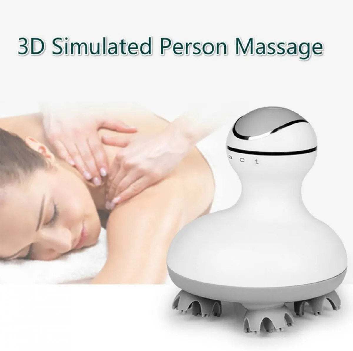 Электронный 3D массажер для головы, шеи, спины и тела#6