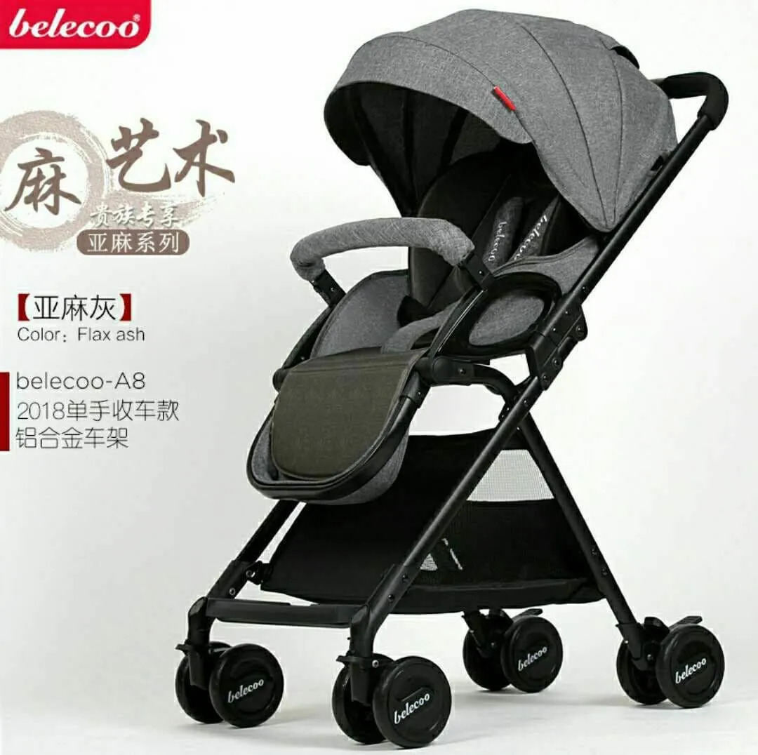 Детская коляска Belecoo (цвет черный) A8#7