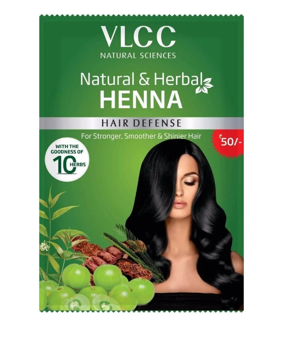 Хна natural & herbal henna (50 gm) t0269 VLCC (Индия)#2