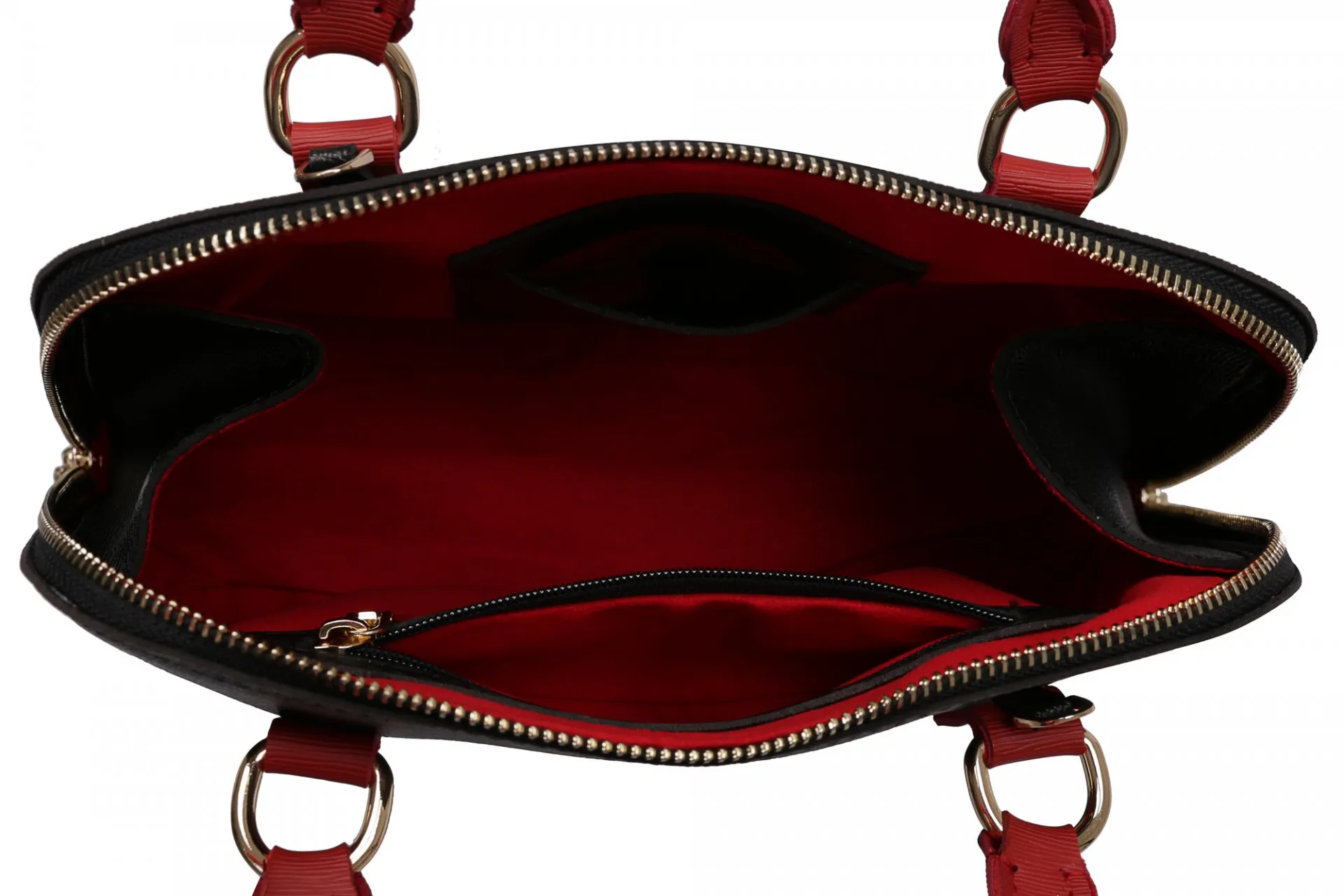 Женская сумка 1097 Черно-красная#7