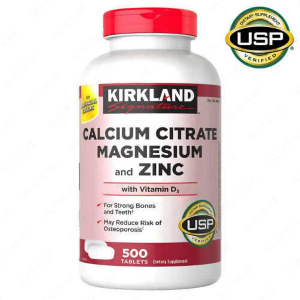 Витамины "Kirkland Signature Calcium Citrate Magnesium and Zinc" ,Кальций+ Магний+ Цинк+ Витамин D3#3