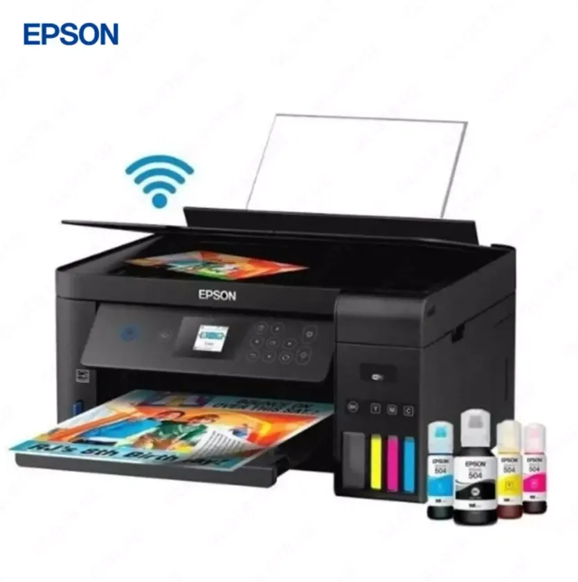 Струйный принтер Epson L4260, цветной, A4, AirPrint, USB, Wi-Fi, черный#4