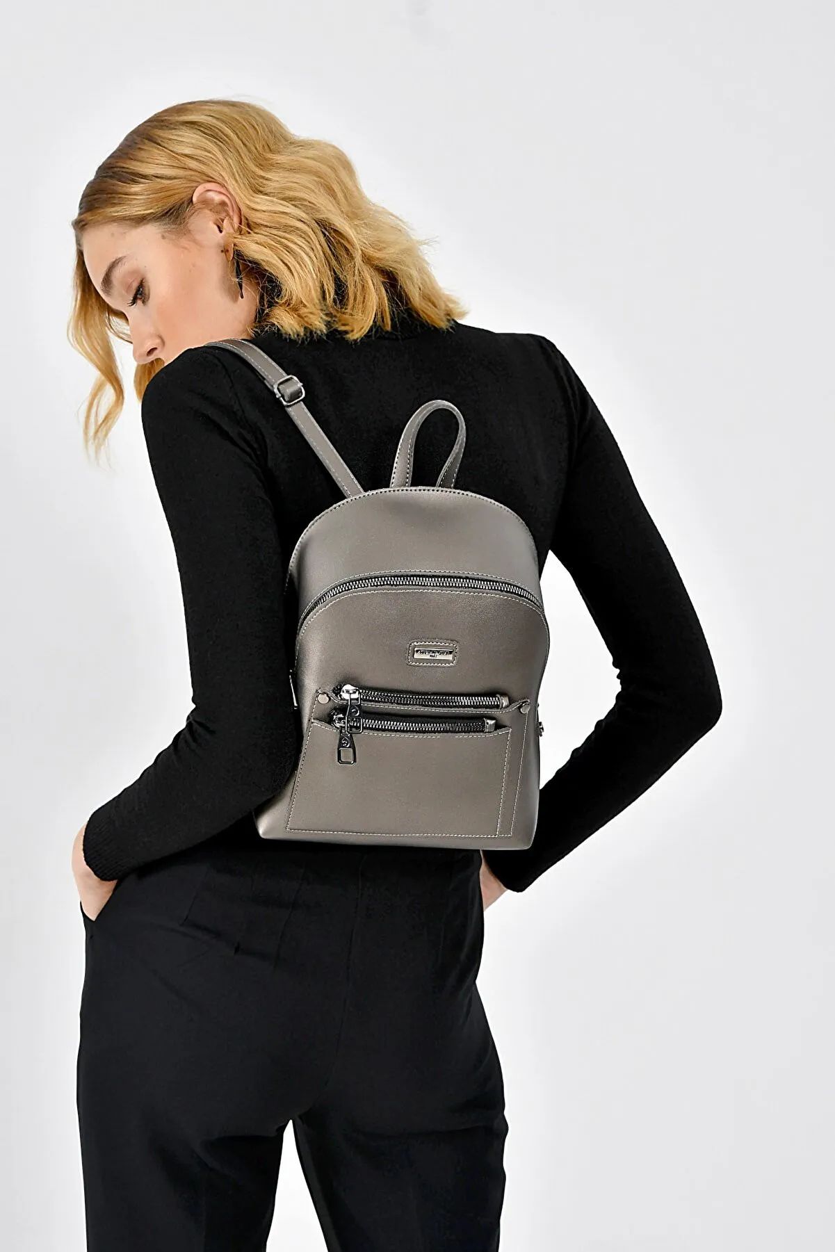 Женский рюкзак Di Polo APBA0053 Серый#2