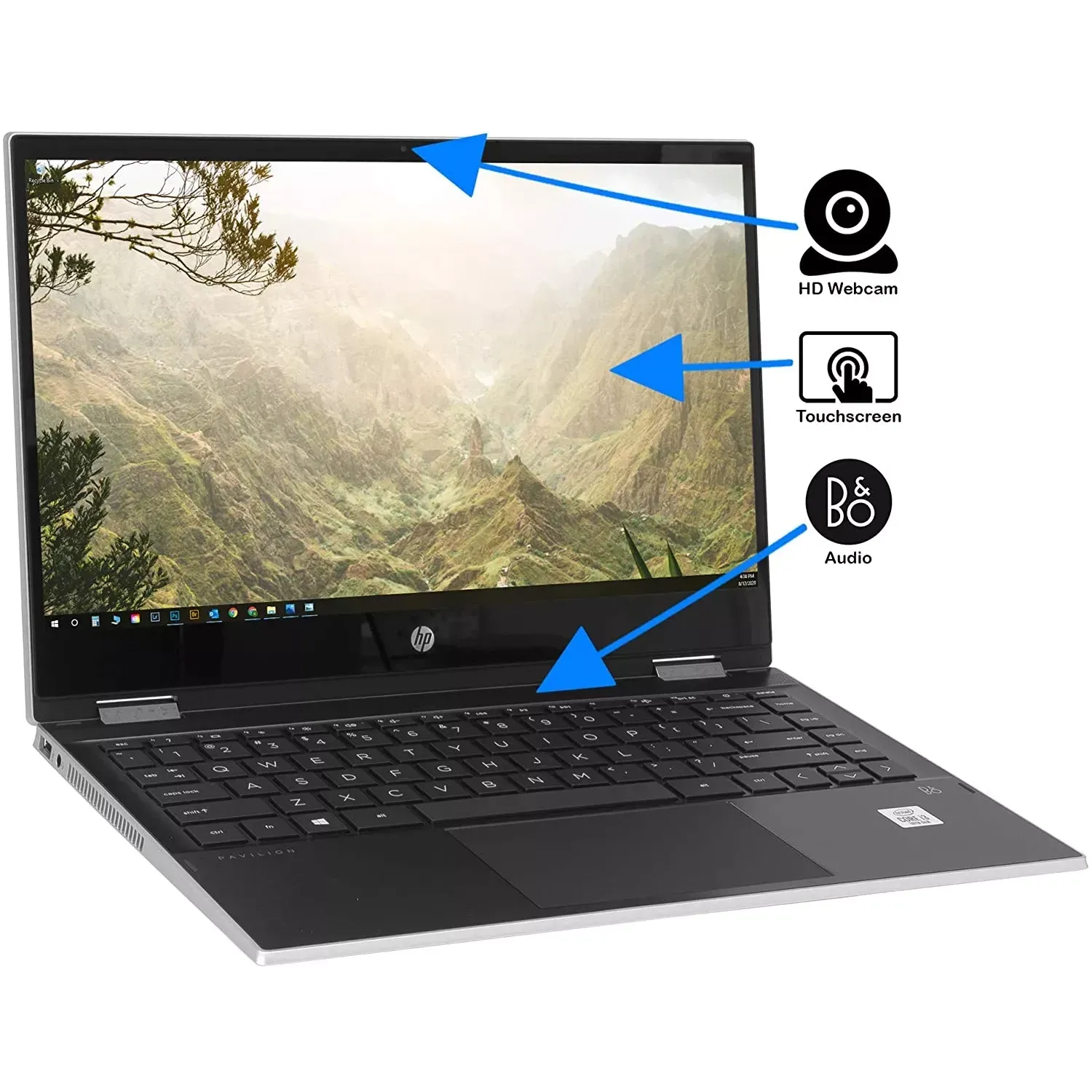Ноутбук HP Pavilion x360 m Convertible 14m-dw1013dx / 1F4W6UA / 14" HD 1366x768 TN / Core™ i3-1115G4 / 8 GB / 128 GB SSD#4