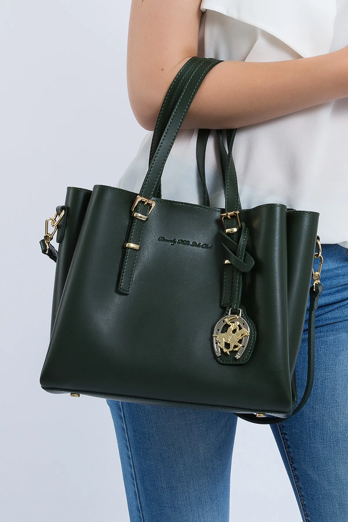 Женская сумка 1087 Зеленая#5