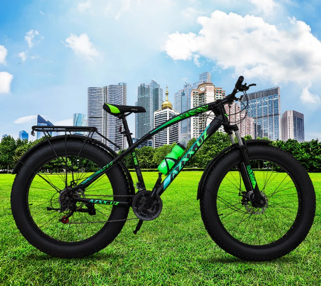 Велосипед Azxx амортизаторный 26 дюймов 4.0  Green#2