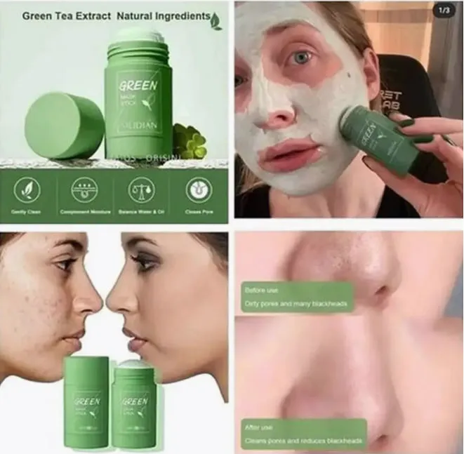 Маска для лица GREEN mask stick/стик с зеленым чаем#2