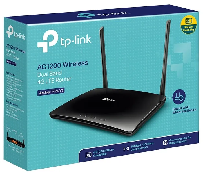 Wi-Fi роутер TP-LINK Archer MR400  AC1200#4