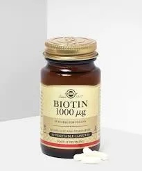 Таблетки биотина для здоровой кожи и волос Solgar Biotin 1000 мг#3