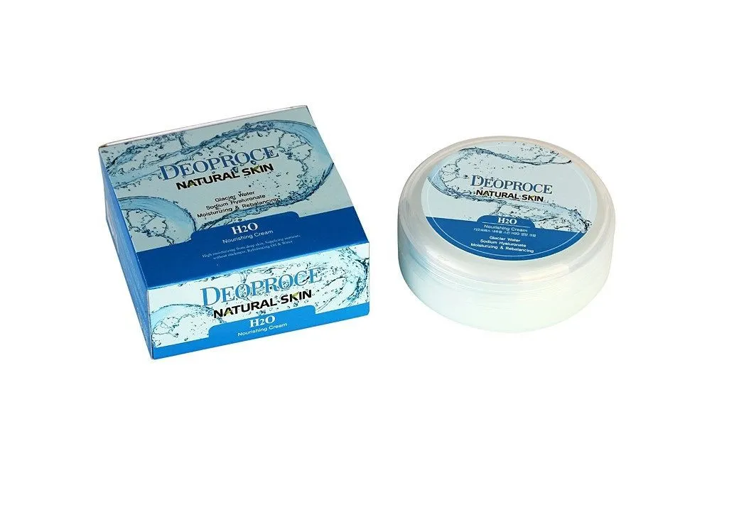 Крем для лица и тела с ледниковой водой natural skin h2o nourishing cream 5532 Deoproce (Корея)#2