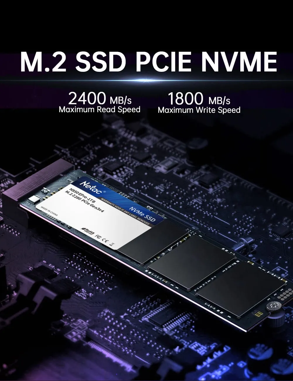 Внутренний накопитель Netac SSD, 128gb, NVMe M.2 2280 PCIe Gen 3x4#2
