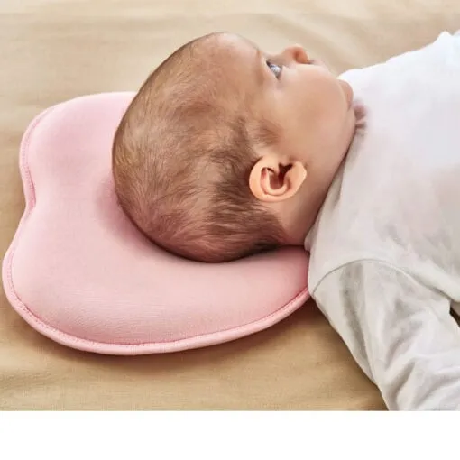 Плоская подушка Babymol, для головы 0+ (цвет розовый)#2
