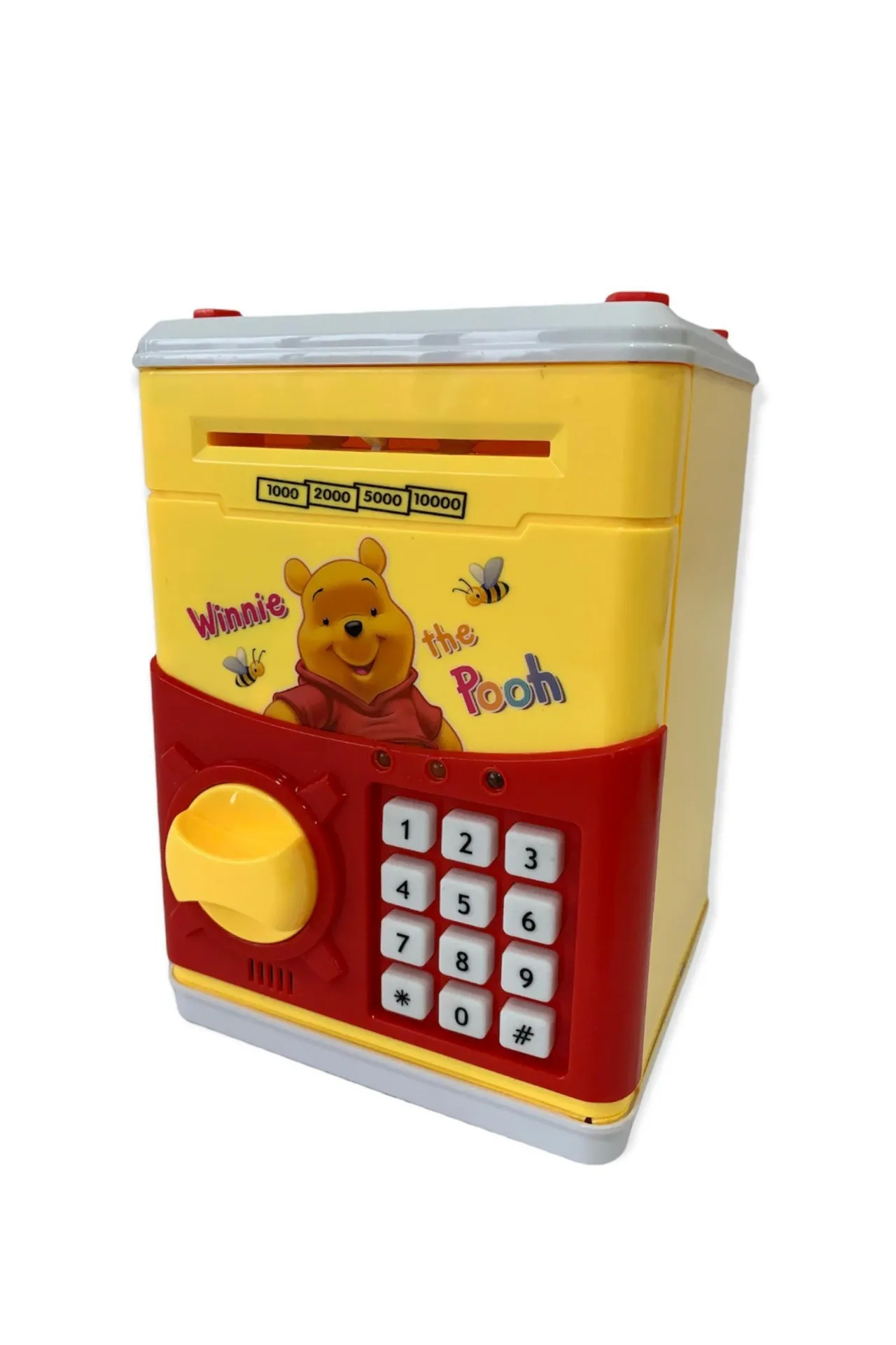 Детская электронная копилка-сейф с кодовым замком sk004 SHK Gift красный#2
