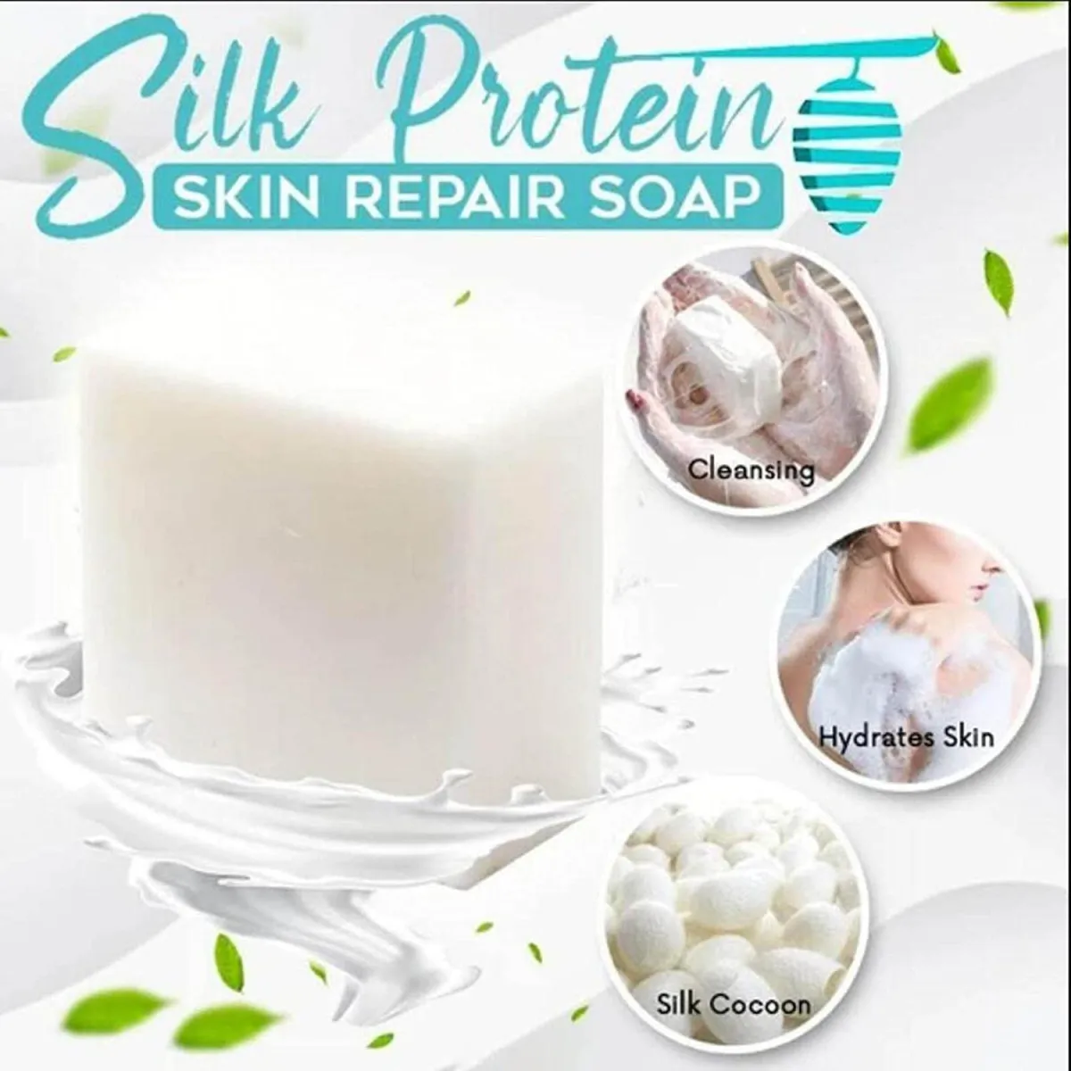 Фиброиновое мыло из козьего молока Befuman Silk Protein Skin Repair Soap#5