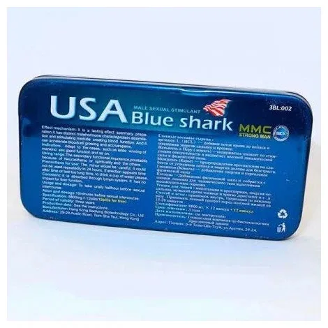 Мужской препарат USA Blue Shark - Голубая акула (12 таблеток)#2