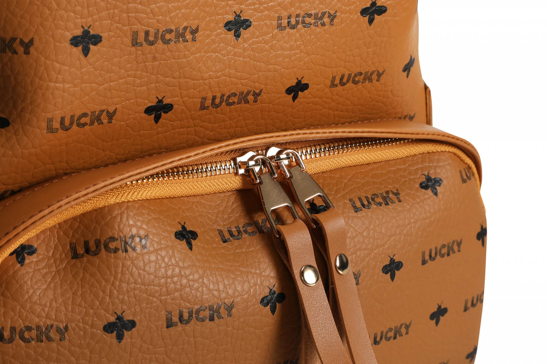 Женский рюкзак Lucky Bees 1534 Горчица#5