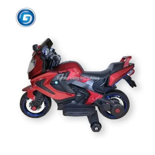 Электрический детский мотоцикл с автоматическим управлением ht-3688 blue#3