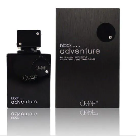 Erkaklar uchun parfyum suvi, Omaf,  Black Adventure, 100 ml#2