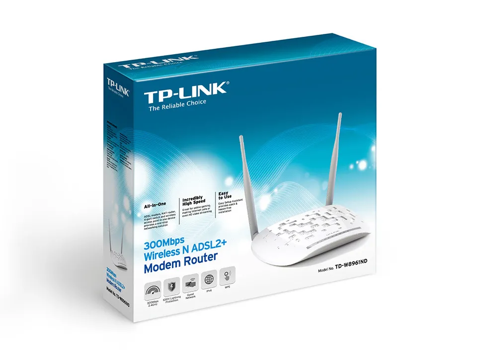 Wi-Fi роутер TP-LINK - TD-W8961N (ADSL)#4