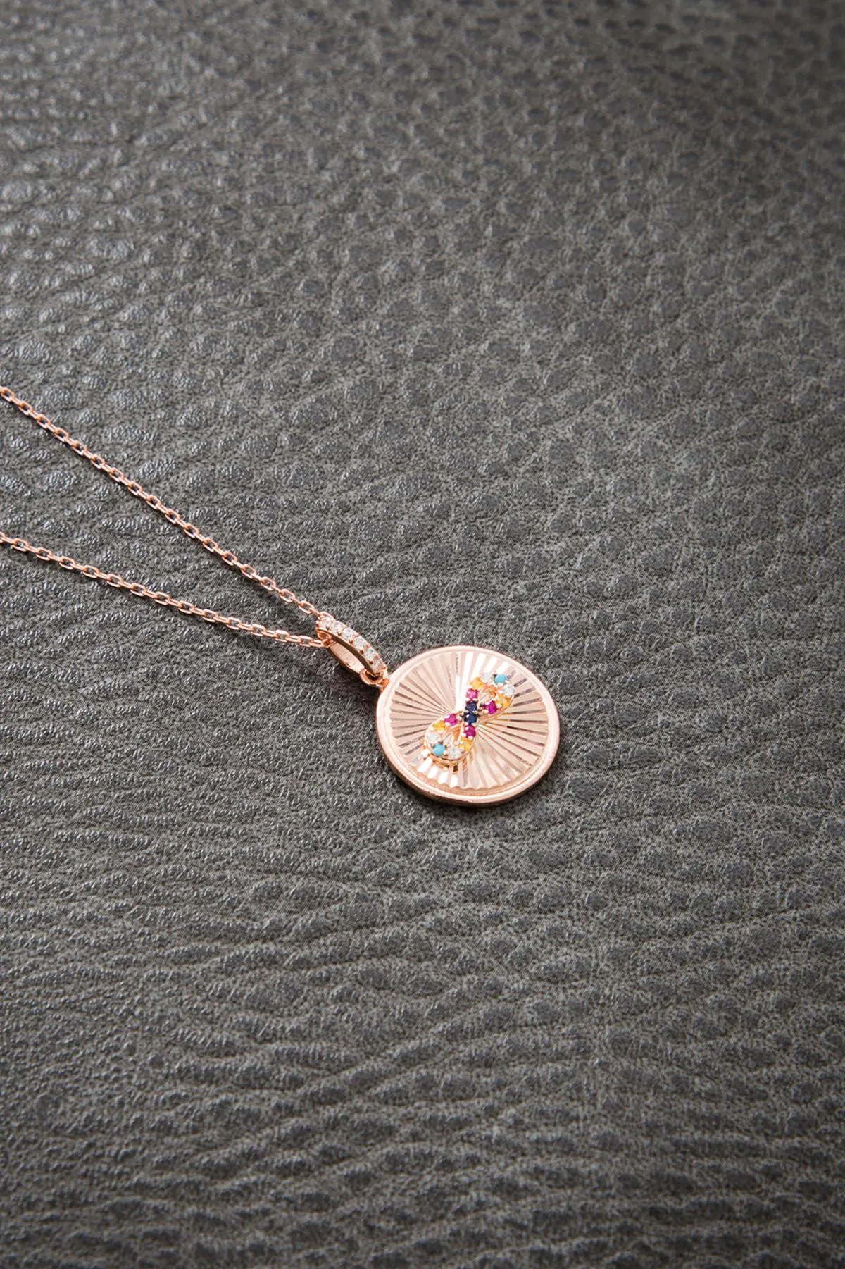 Серебряное ожерелье с розовым покрытием pp2518 Larin Silver#3