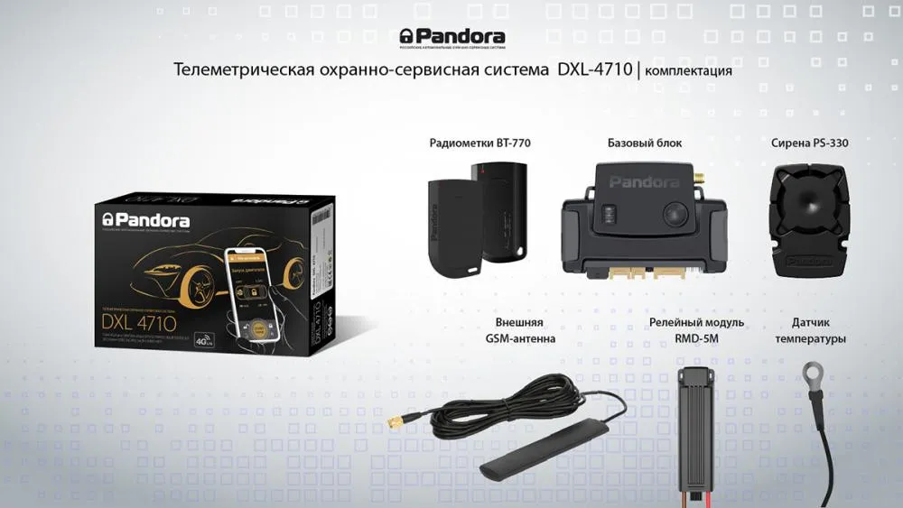 Комплект автосигнализация Pandora DX 9X UZ + Кнопка зажигания Старт/стоп#3