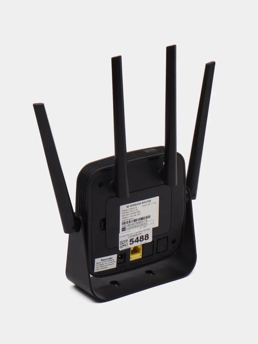 Router 4G LTE WI-Fi CPF903-B, sim-kartani qo'llab quvvatlaydi, 4 antenna va batareyaga ega#5