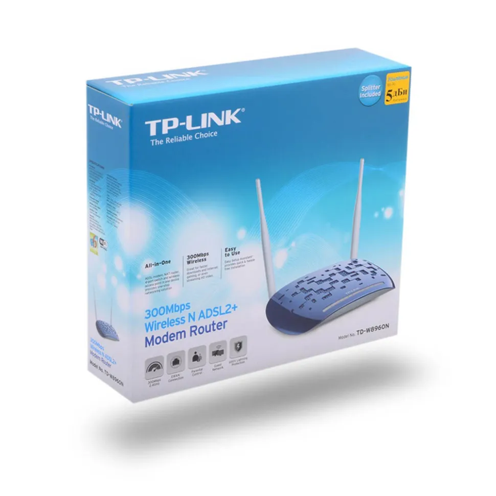 TD-W8960N Wi-Fi роутер с ADSL2+ модемом#3