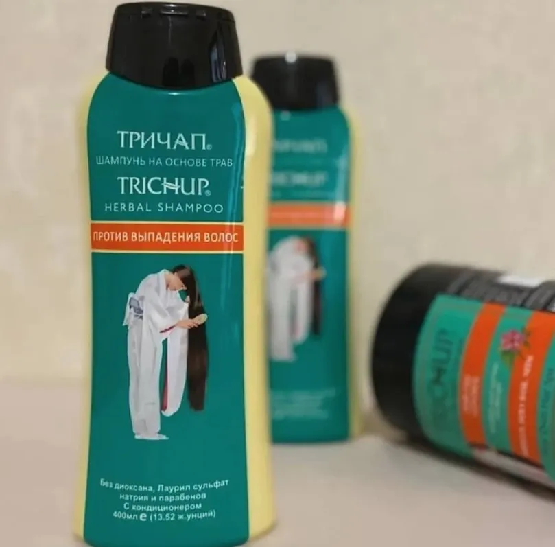 Шампунь на основе трав против выпадения волос Trichup Herbal shampoo (450 мл.)#2
