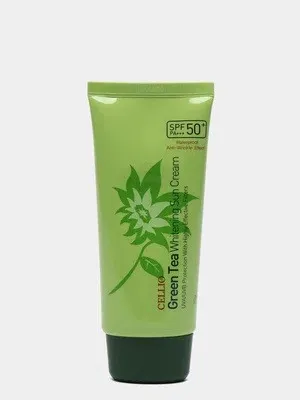 Солнцезащитный крем для лица Cellio Green Tea Whitening Sun Cream SPF50#5