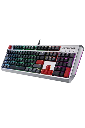 Игровая клавиатура Motospeed CK80 RGB Gaming combo серый цвет#2
