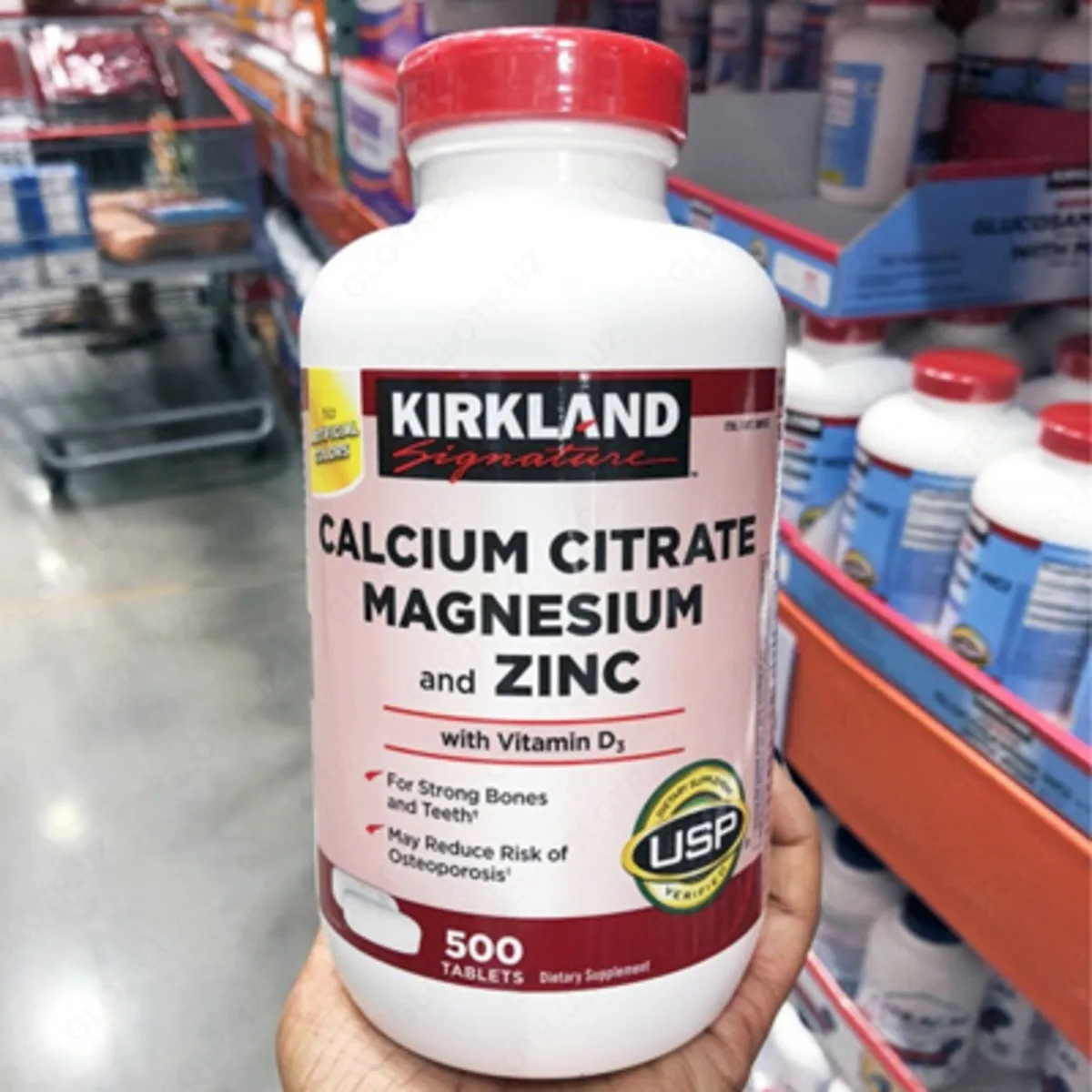 Kaltsiy sitrat, magniy va sink  Kirkland Signature Kirkland Calcium citrate magnesium zinc 500 dona#2