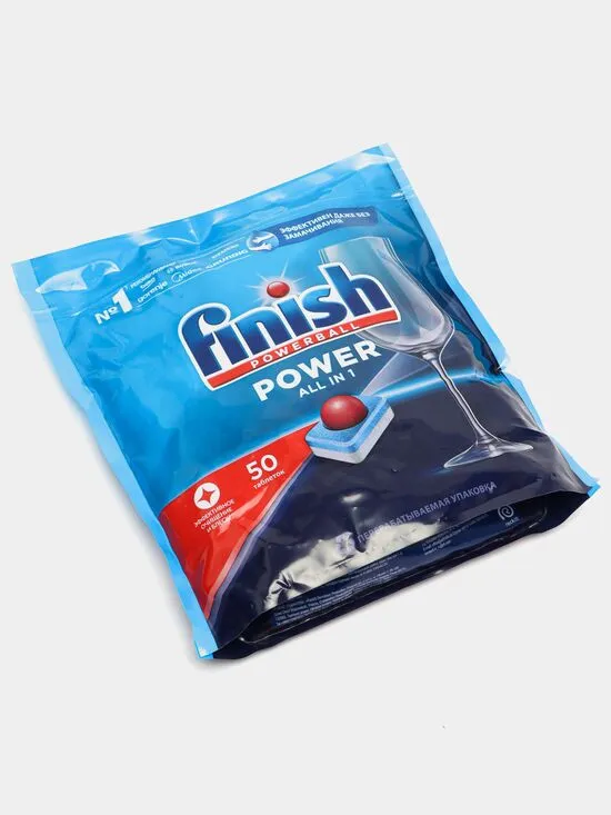 Средство для мытья посуды FINISH Power 50 таблеток х5#3