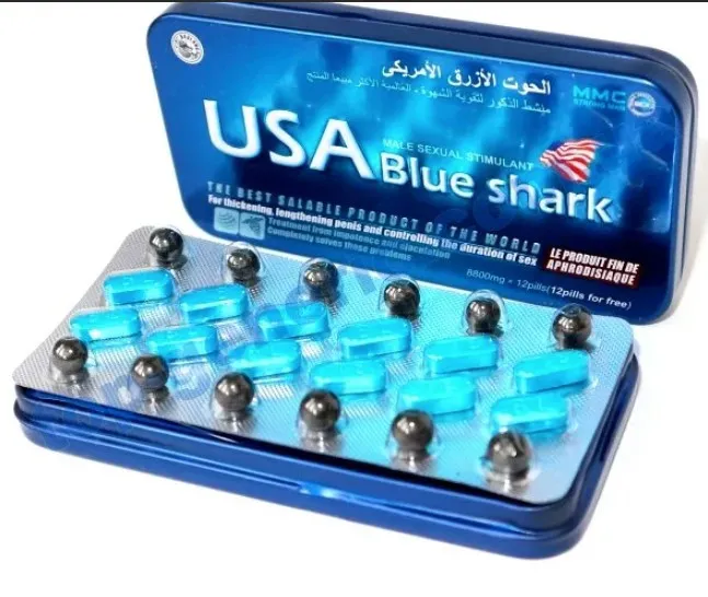 Blue Shark USA erektil kasalliklarni tuzatish uchun dori#2