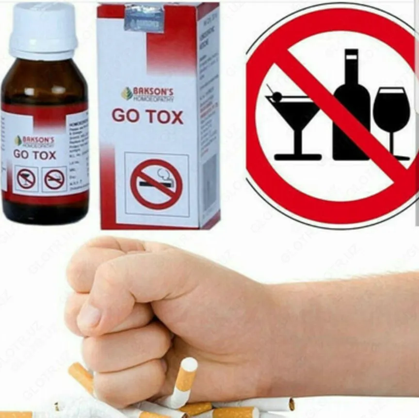 Капли для уменьшения тяги к сигаретам и алкоголю Go Tox#2