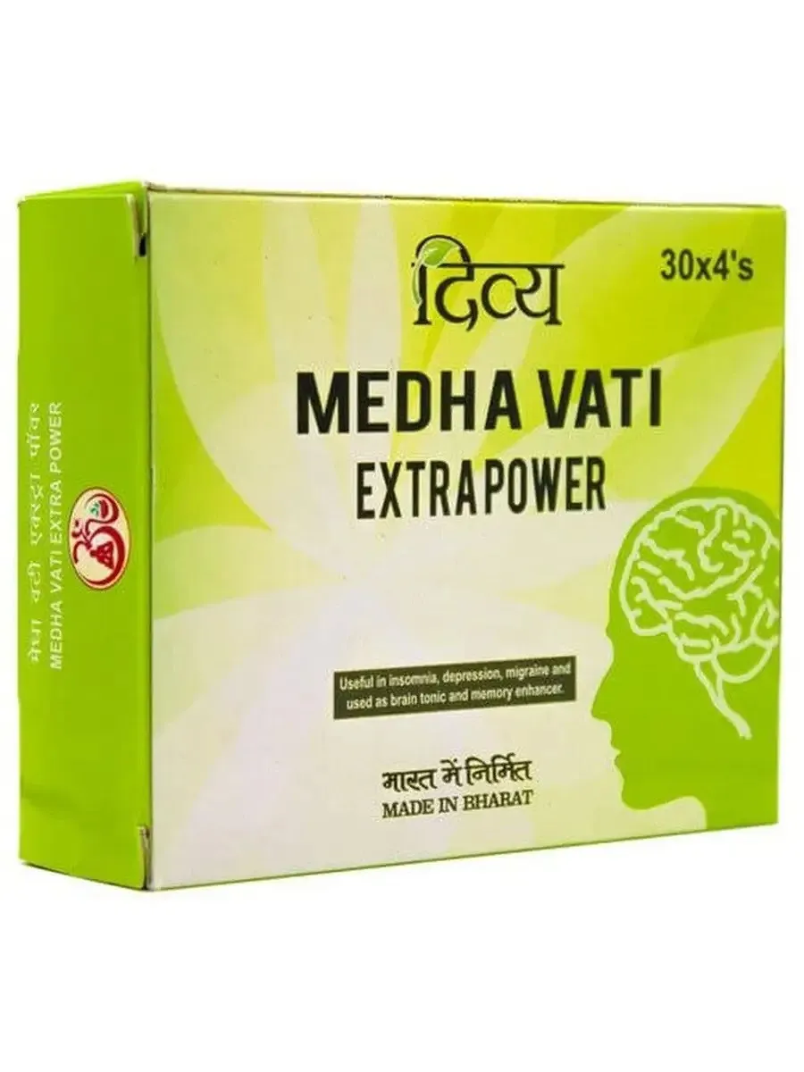 Препарат для мозга и памяти Medha Vati Extrapower, 120 шт.#6