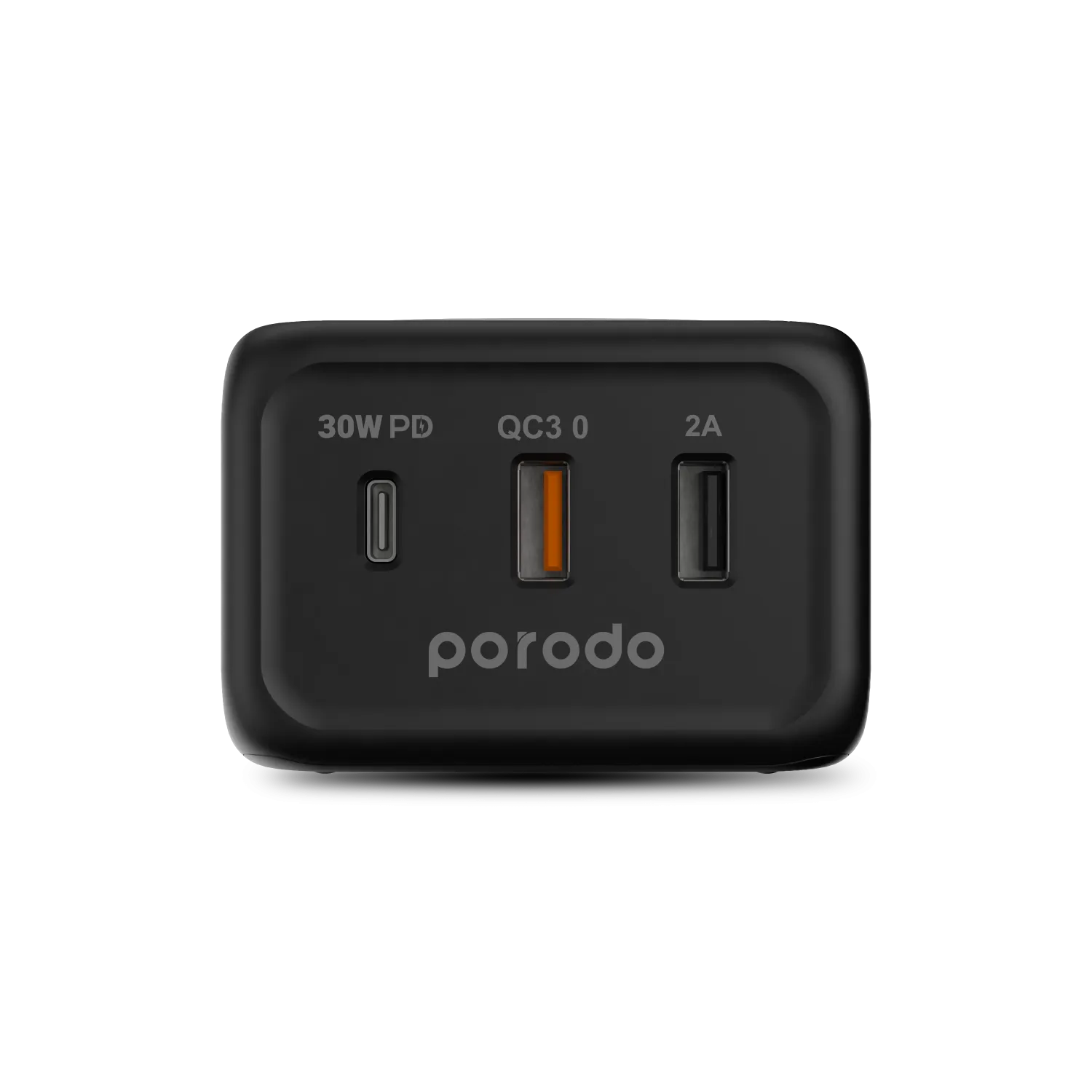 Беспроводное зарядное устройство Porodo PD-FWCH005-BK 3-портовое быстрое беспроводное зарядное устройство - черный#4