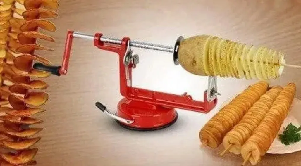 Машинка для резки картофеля спиралью Spiral Potato Slicer#4