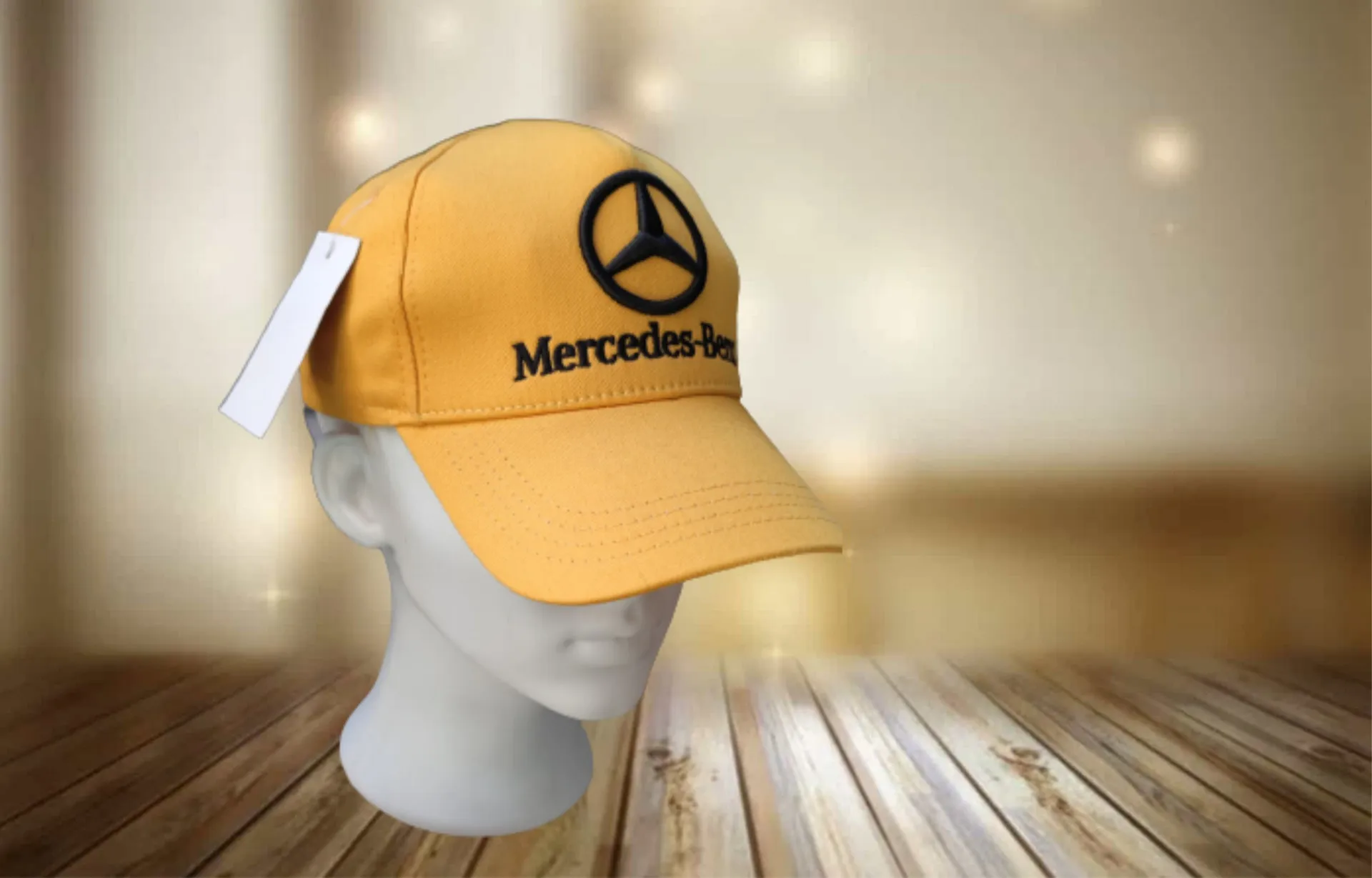 Kепка с логотипом Mercedes, Жёлтая#1