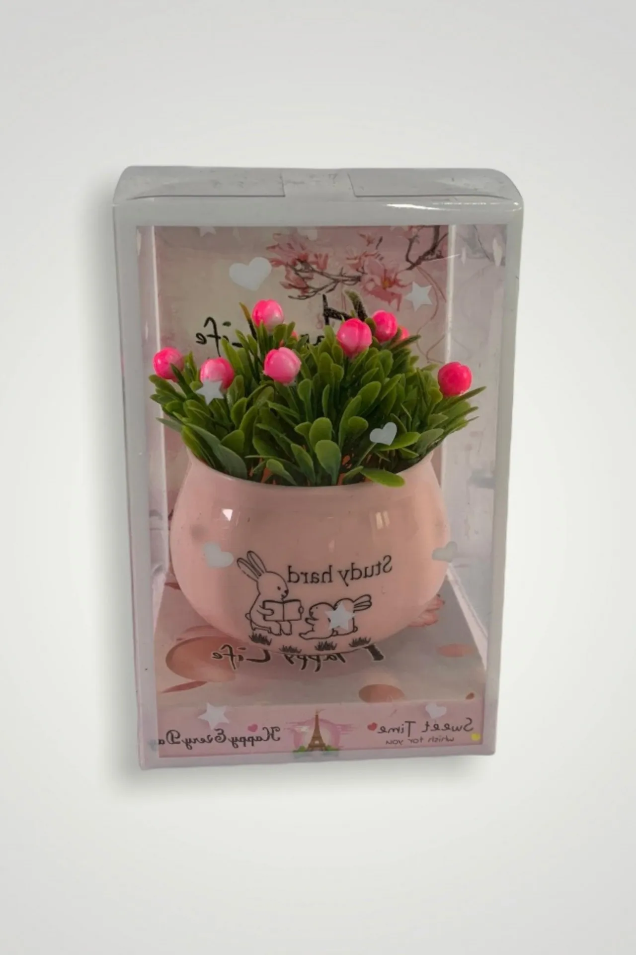 Сувенир - цветок в вазе a005 SHK Gift розовый#2