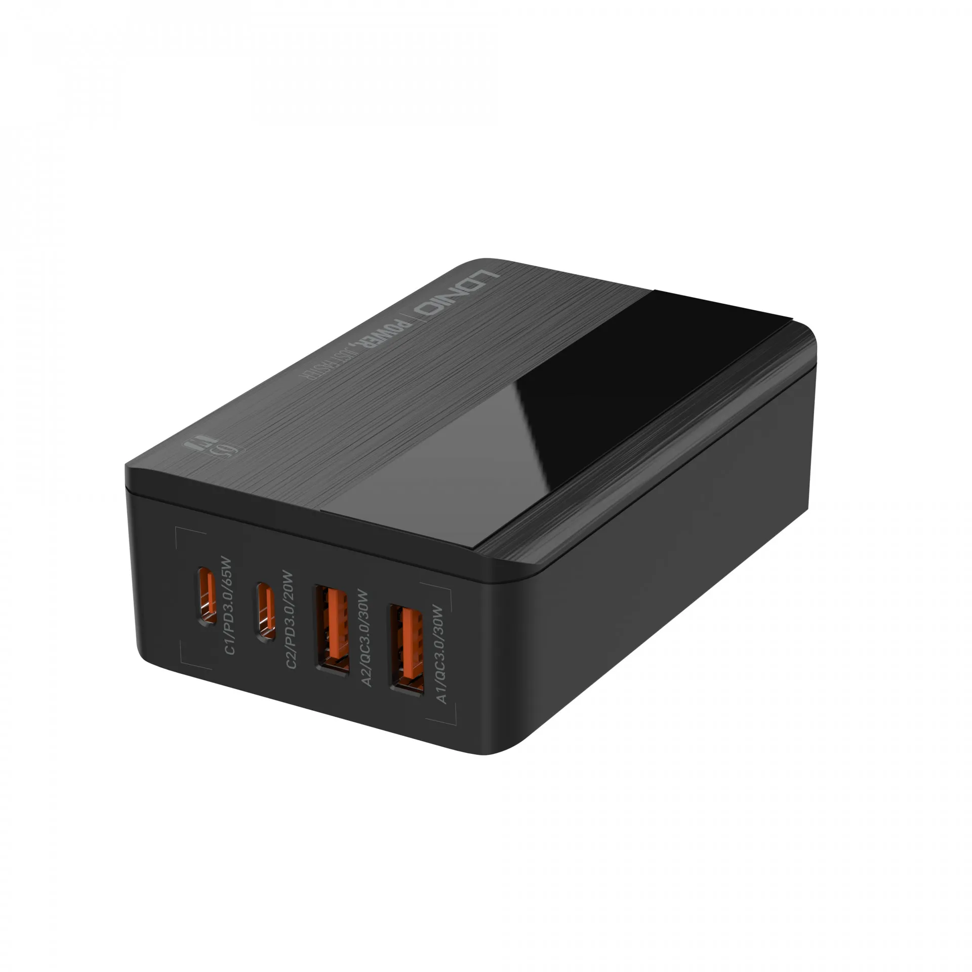 Домашнее зарядное устройство LDNIO (A4808Q) 2USB + 2 Type-C 65 Вт + кабель Micro Black#2