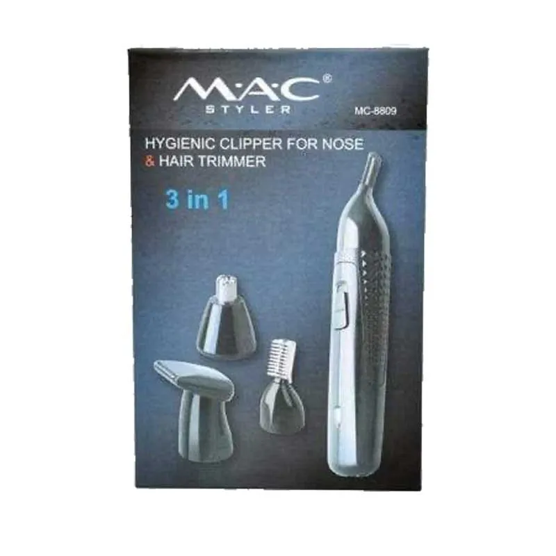 Гигиеническая машинка для стрижки, триммер для носа и волос 3-в-1 MAC MC-8809#4