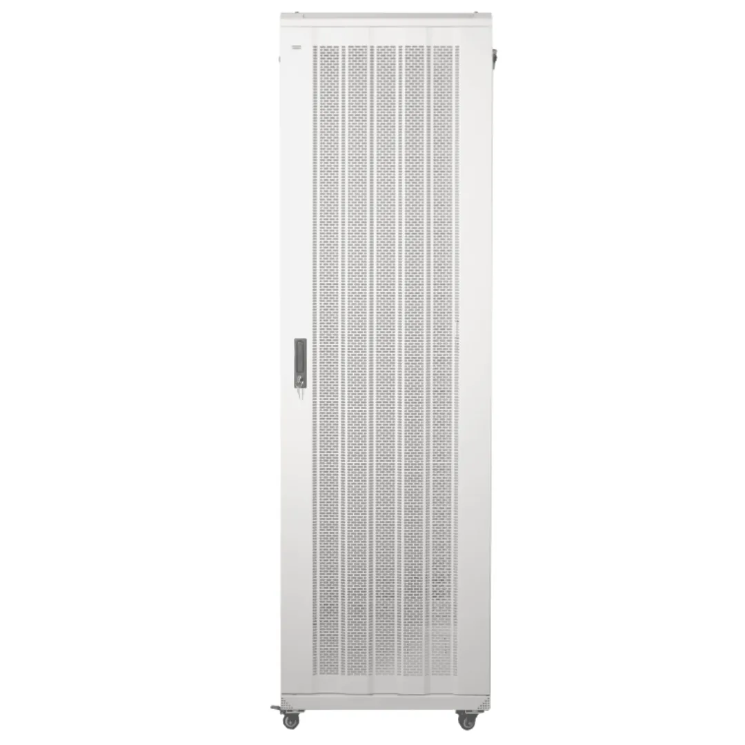 Шкаф напольный Pixietech 42U 600*800*2000 мм, перфорированная дверь, белый#2