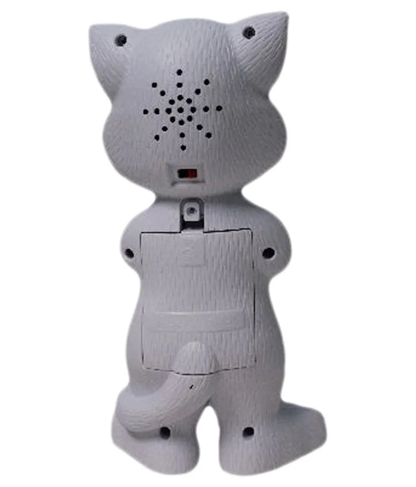Интеллектуальный трогательный кот том с чудесными голосам d032 SHK Toys белый#4