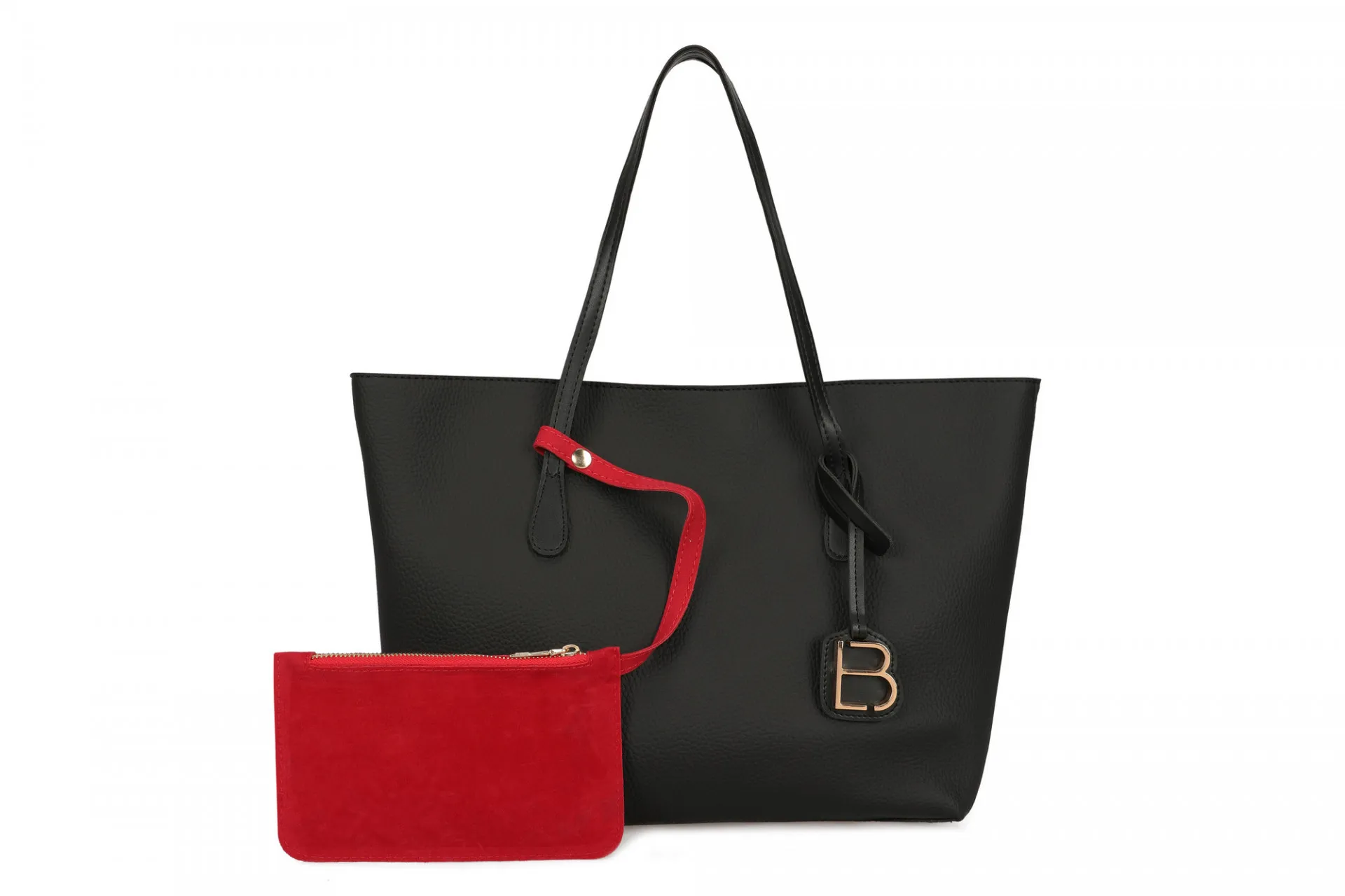 Женская сумка 1507 Черно-красная#2