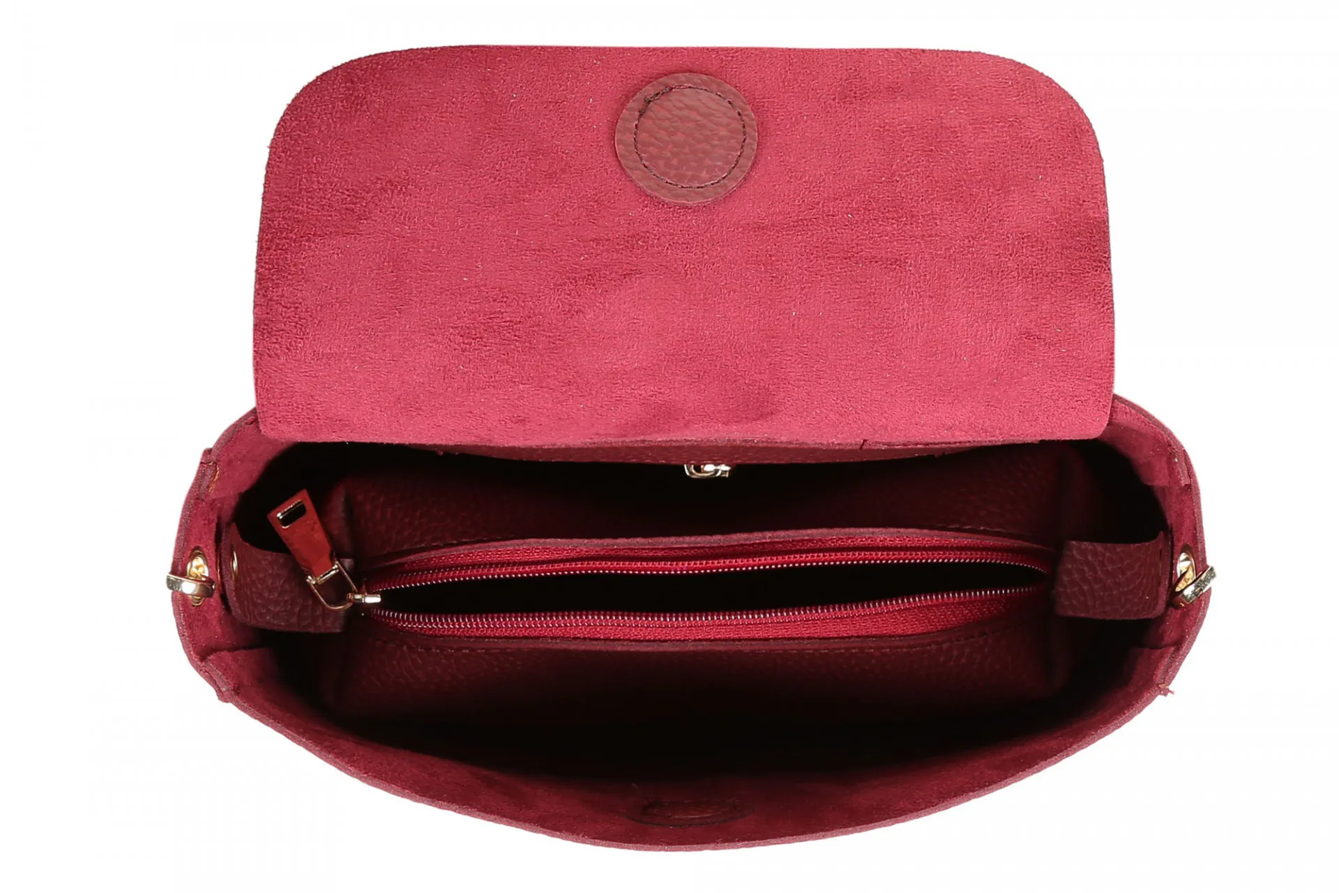 Женская сумка 1100 Бордово-красная#5