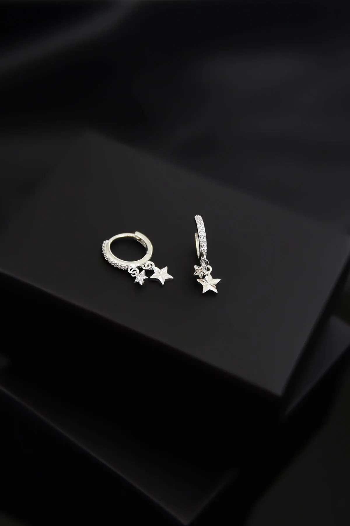 Женские серебряные серьги в форме звезды Larin Silver UVPS301127#2