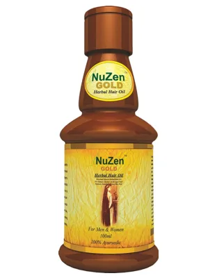 Лечебное травяное масло  NuZen Gold  для роста новых волос#3