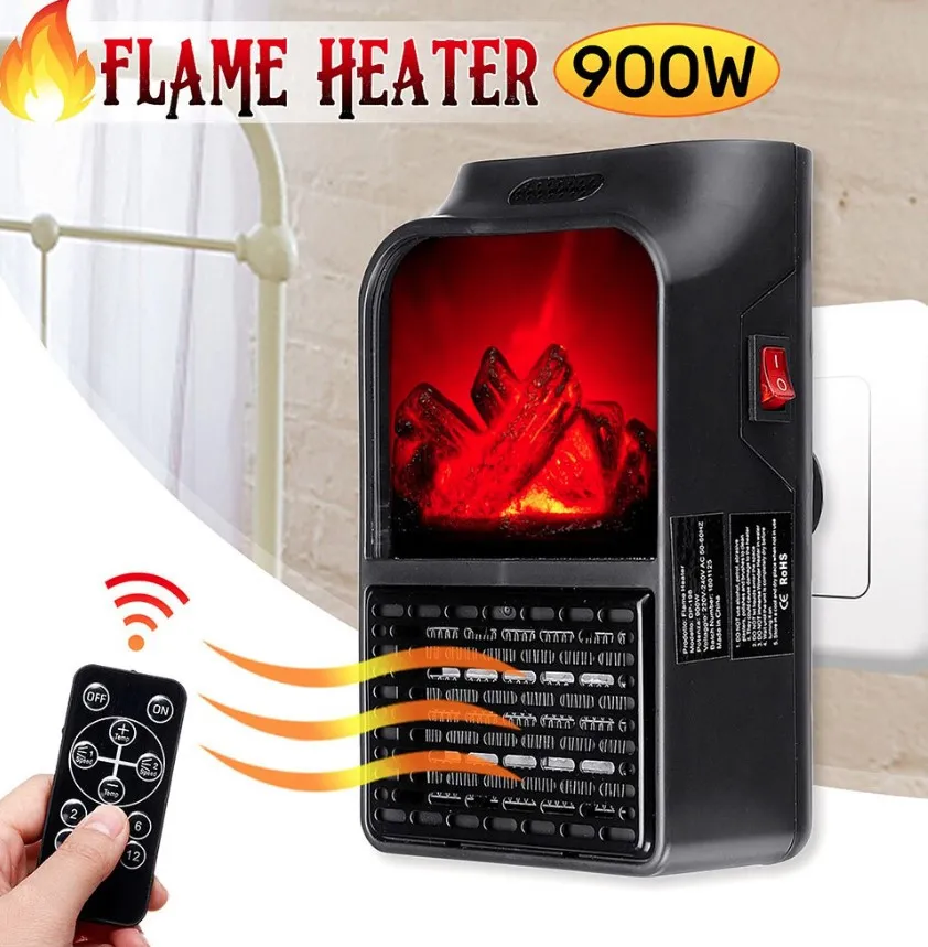 Мини обогреватель с камином Flame handy heater (900 Ватт)#4
